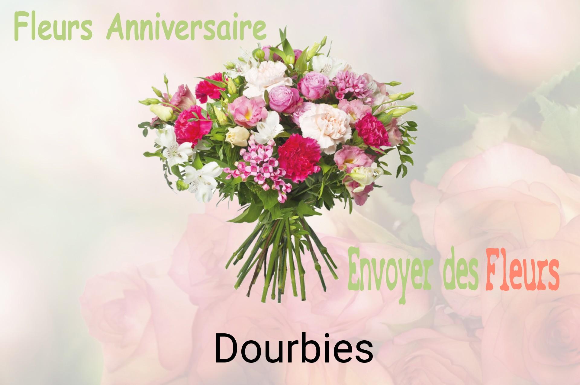 Bouquet de fleurs d’anniversaire livré à Dourbies